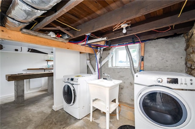 221 Connoquenessing Main St, Connoquenessing Boro, PA 16027 - laundry room with washing machine and clothes dryer