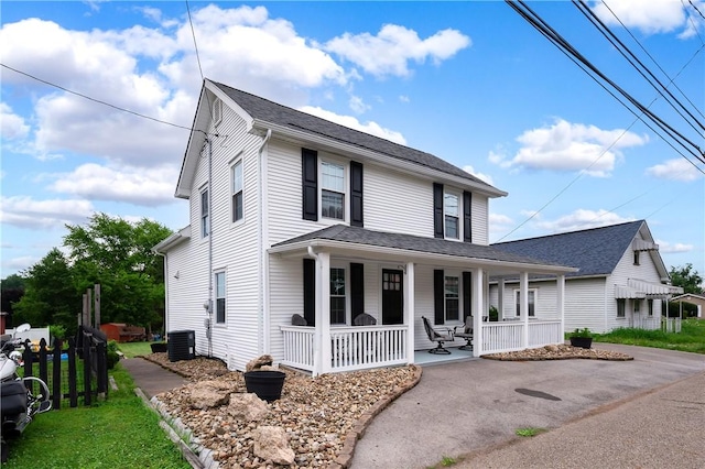 221 Connoquenessing Main St, Connoquenessing Boro, PA 16027 - view of front of home with covered porch
