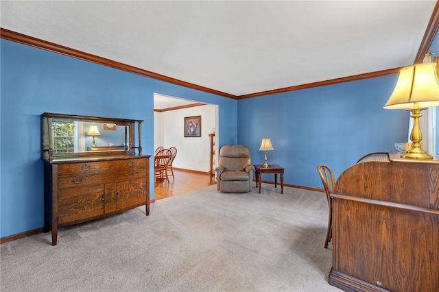 215 Lafayette Dr, Cranberry Twp, PA 16066 - carpeted bedroom with crown molding and baseboards