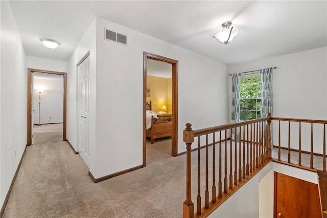 215 Lafayette Dr, Cranberry Twp, PA 16066 - hall featuring an upstairs landing and carpet floors