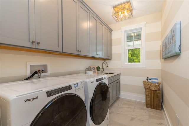 287 Mcmurray Rd, Saint Clair, PA 15241 - laundry area with cabinet space and washer and dryer