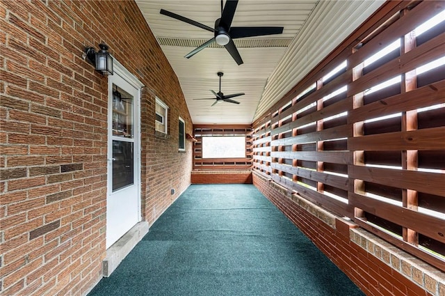 12220 Herold Dr, North Huntingdon, PA 15642 - view of patio / terrace with ceiling fan
