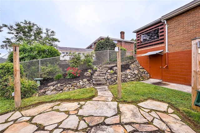 12220 Herold Dr, North Huntingdon, PA 15642 - view of yard featuring stairway
