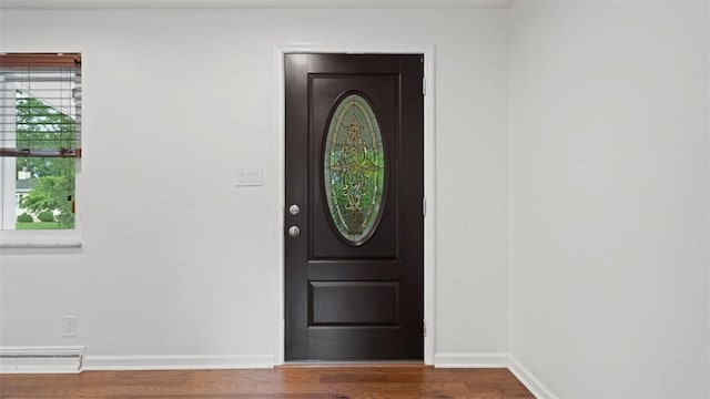 4952 Flamingo Dr, Whitehall, PA 15236 - entryway with wood finished floors and baseboards