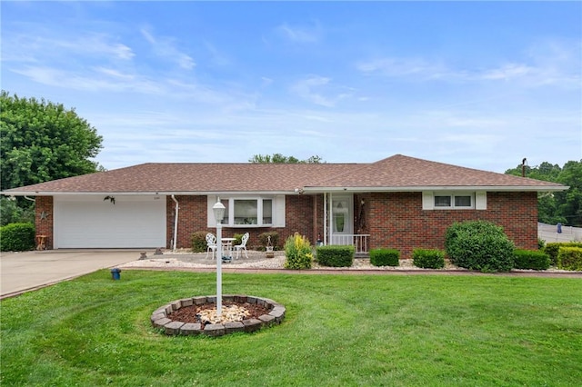 1146 Middletown, Hempfield Twp, PA 15601 - ranch-style home featuring driveway, brick siding, a garage, and a front yard