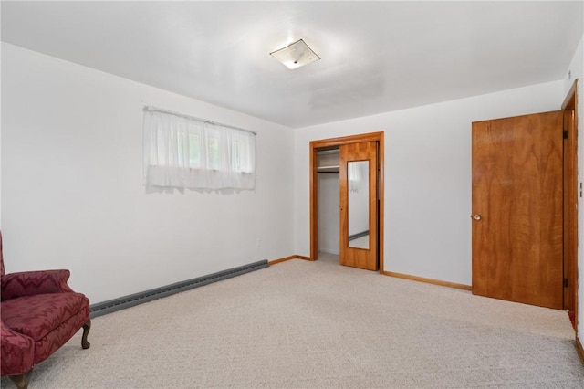 1146 Middletown, Hempfield Twp, PA 15601 - bedroom with baseboard heating and light colored carpet