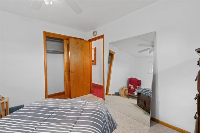 1146 Middletown, Hempfield Twp, PA 15601 - carpeted bedroom featuring a closet and ceiling fan