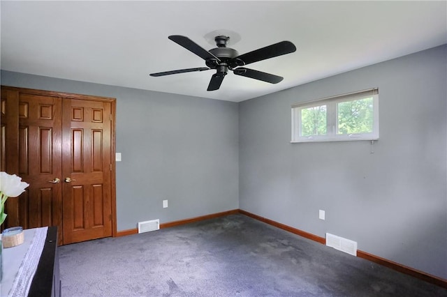 2116 Stewart Rd, South Park, PA 15129 - unfurnished bedroom with carpet and ceiling fan
