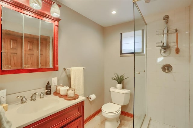 2116 Stewart Rd, South Park, PA 15129 - bathroom with vanity and a tile shower
