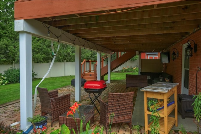 2116 Stewart Rd, South Park, PA 15129 - view of patio with stairs