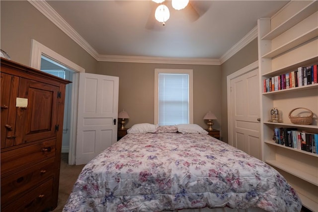 2507 Duncan Ave, Hampton, PA 15101 - bedroom featuring ornamental molding, carpet flooring, and ceiling fan