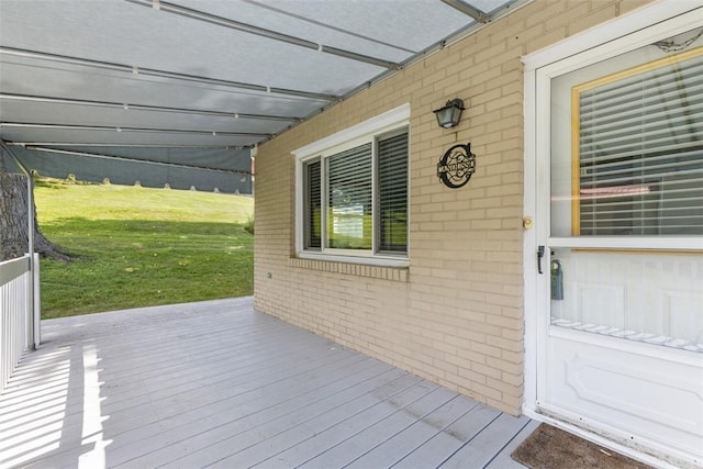 3040 Broadway Ave, Castle Shannon, PA 15234 - entrance to property with brick siding, a yard, and a deck