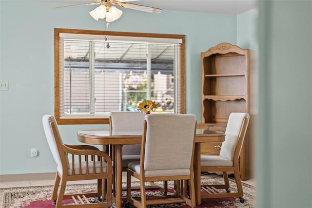 3040 Broadway Ave, Castle Shannon, PA 15234 - dining area with ceiling fan and healthy amount of natural light