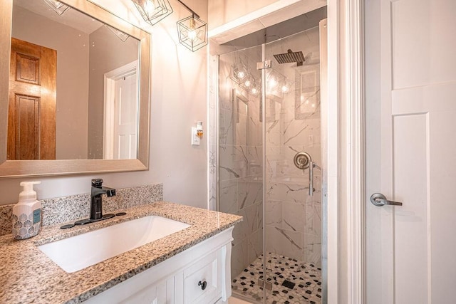 117 Cidar Ln, Peters Twp, PA 15317 - bathroom featuring a shower stall and vanity