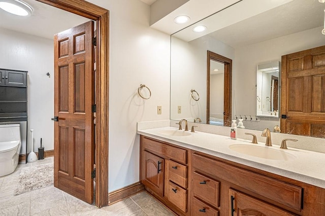 117 Cidar Ln, Peters Twp, PA 15317 - full bath featuring double vanity and recessed lighting