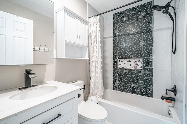 117 Cidar Ln, Peters Twp, PA 15317 - full bathroom with vanity and shower / tub combo with curtain