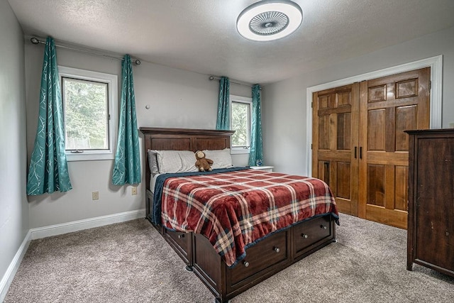 117 Cidar Ln, Peters Twp, PA 15317 - carpeted bedroom featuring multiple windows and a textured ceiling