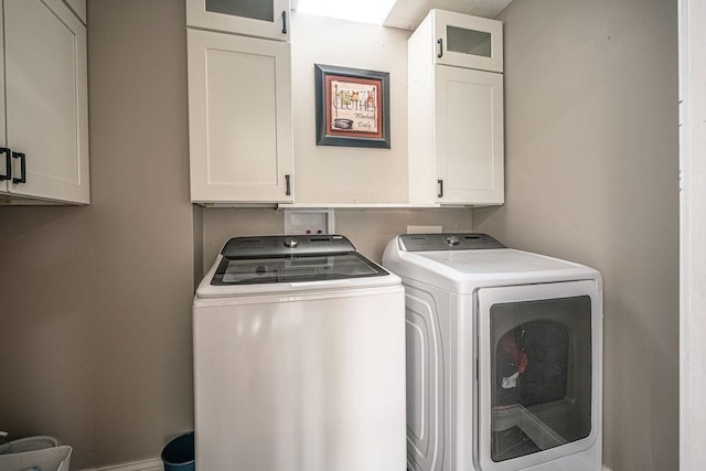 117 Cidar Ln, Peters Twp, PA 15317 - laundry area with cabinet space and separate washer and dryer