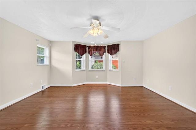 228 Mcmasters Dr, Monroeville, PA 15146 - spare room with wood finished floors and a ceiling fan