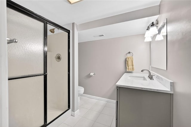 228 Mcmasters Dr, Monroeville, PA 15146 - full bath with vanity, a shower stall, and tile patterned flooring