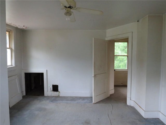 60 Wisetown Rd, Pa, PA 15022 - unfurnished living room with baseboards and a ceiling fan