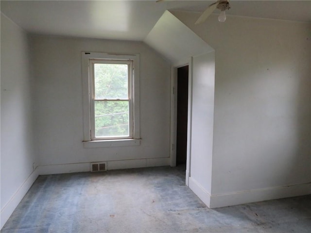 60 Wisetown Rd, Pa, PA 15022 - bonus room with carpet flooring, vaulted ceiling, and ceiling fan