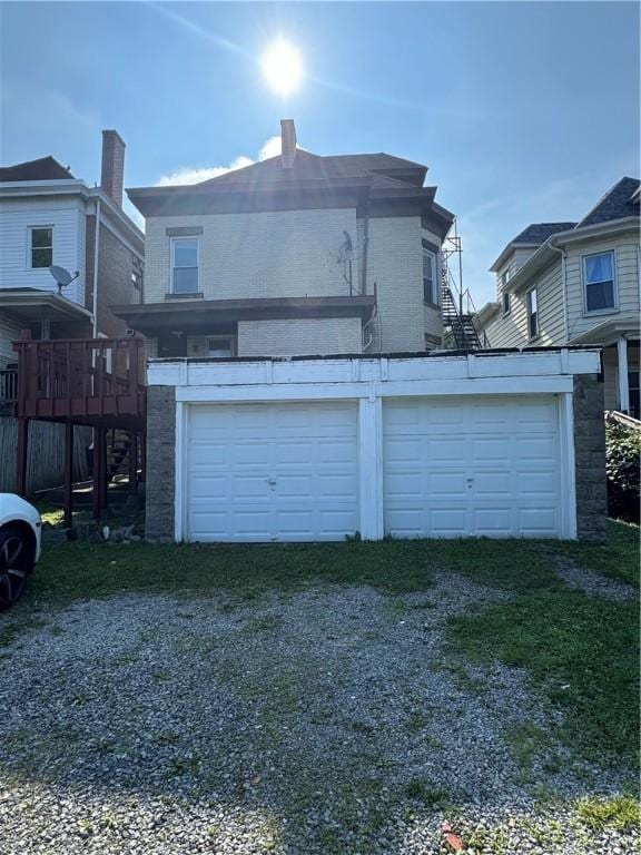 207 N Sprague Ave, Bellevue, PA 15202 - garage featuring driveway