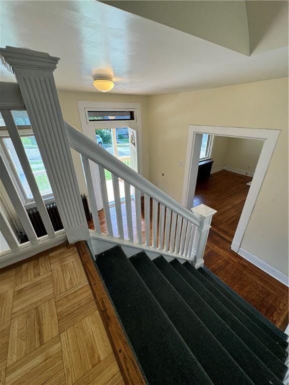 207 N Sprague Ave, Bellevue, PA 15202 - stairs with baseboards