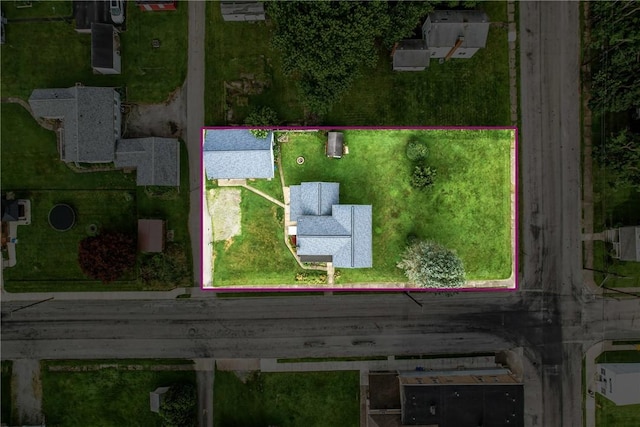 61 S 10th St, Sharpsville, PA 16150 - aerial view of property's location with property parcel outlined