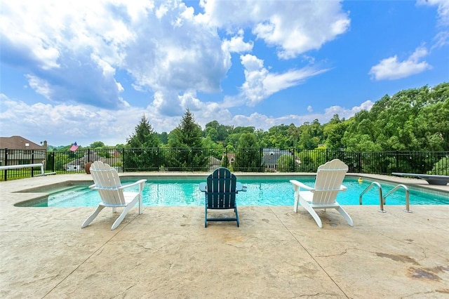 1007 Cicero Dr, Hempfield Twp, PA 15642 - view of swimming pool with a patio area and a diving board