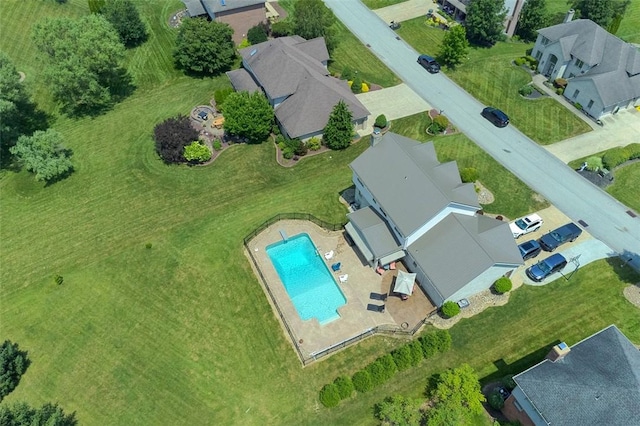 1007 Cicero Dr, Hempfield Twp, PA 15642 - aerial overview of property's location featuring a pool area and nearby suburban area