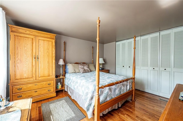 209 Farmbrook Dr, Hempfield Twp, PA 15601 - bedroom with wood finished floors and two closets