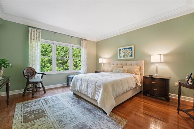 13 Kings Ln, Pine Twp, PA 16127 - bedroom featuring ornamental molding and wood finished floors