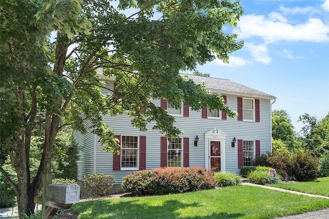 249 Duquesne Blvd, Plum Boro, PA 15068 - colonial inspired home with a front yard and roof with shingles