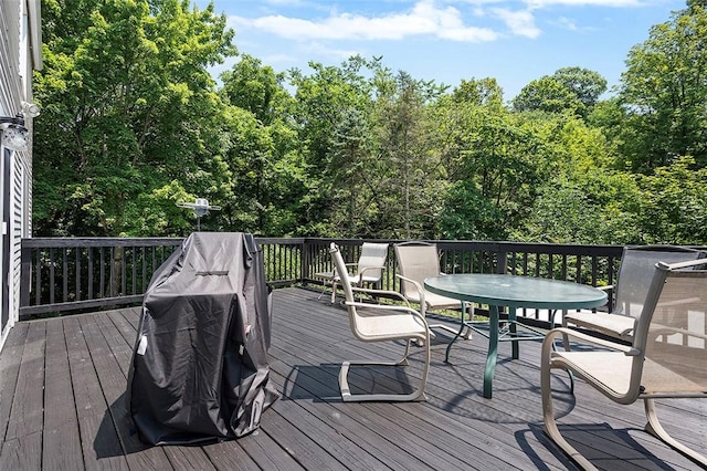 249 Duquesne Blvd, Plum Boro, PA 15068 - wooden terrace featuring outdoor dining area and area for grilling