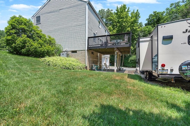 249 Duquesne Blvd, Plum Boro, PA 15068 - rear view of house with a deck and a yard