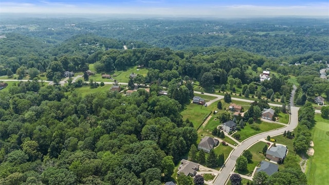 2158 Reis Run Rd, Franklin Park, PA 15237 - aerial view of property and surrounding area with a heavily wooded area