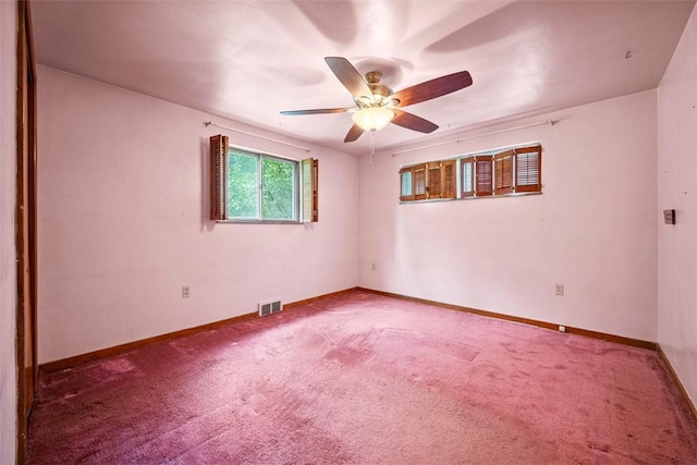 2158 Reis Run Rd, Franklin Park, PA 15237 - carpeted empty room with ceiling fan and baseboards