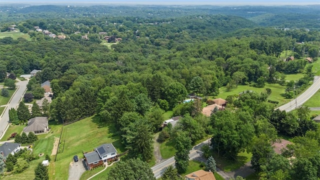 2158 Reis Run Rd, Franklin Park, PA 15237 - aerial view of property and surrounding area with a heavily wooded area