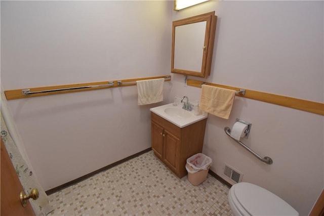 1323 Leaside Dr, Lincoln Place, PA 15207 - bathroom with vanity and tile patterned floors