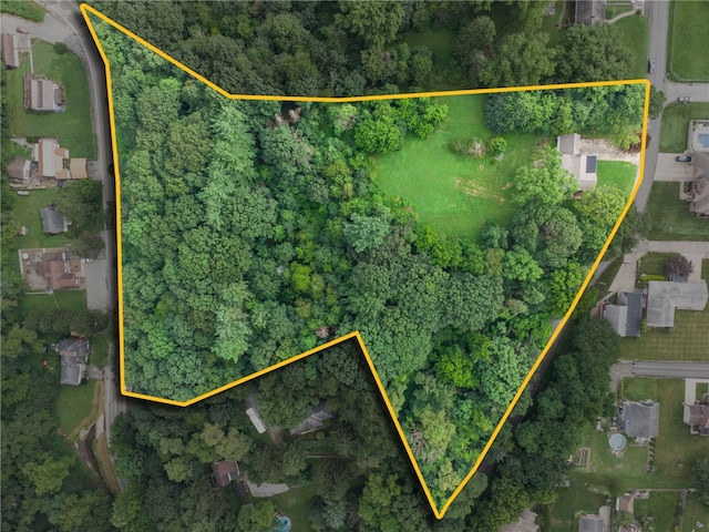 1211 Reed St, North Huntingdon, PA 15642 - aerial view of property's location featuring property parcel outlined