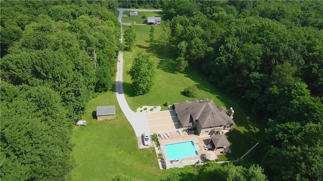 293 Sandy Hill Rd, Middlesex Twp, PA 16059 - aerial view of a pool area and a forest