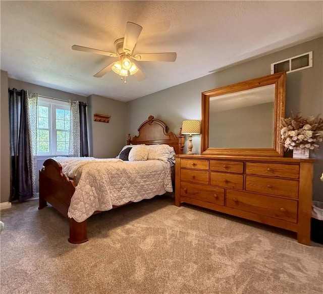 293 Sandy Hill Rd, Middlesex Twp, PA 16059 - bedroom with light carpet and ceiling fan