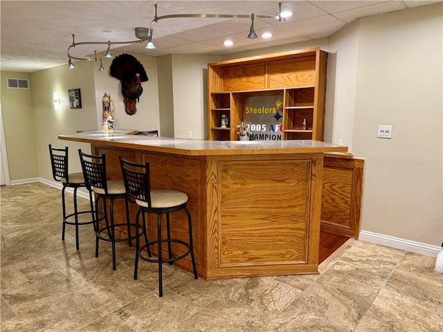 293 Sandy Hill Rd, Middlesex Twp, PA 16059 - indoor dry bar with baseboards