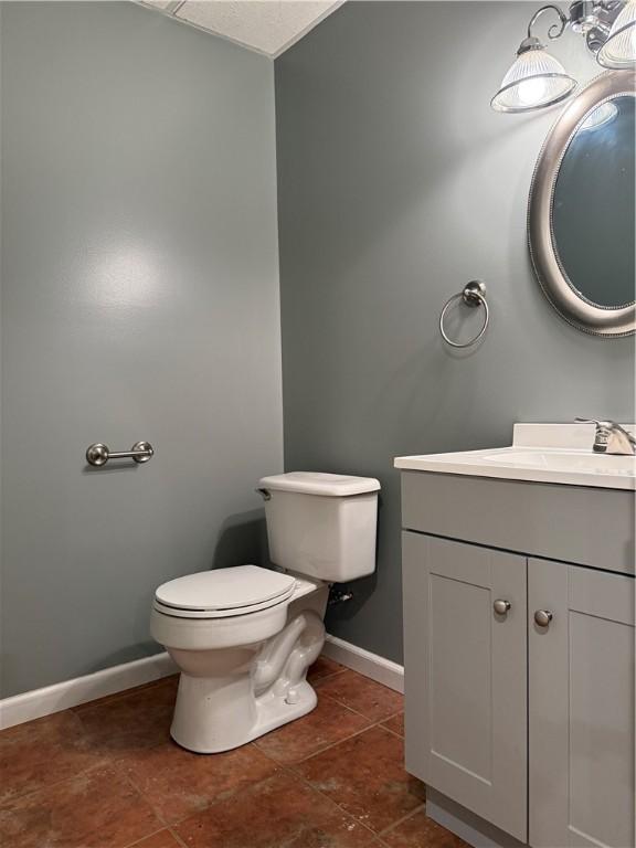 293 Sandy Hill Rd, Middlesex Twp, PA 16059 - half bath with baseboards and vanity