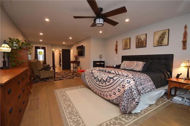 710 Cedar Ave, Central North Side, PA 15212 - bedroom with wood finished floors and recessed lighting
