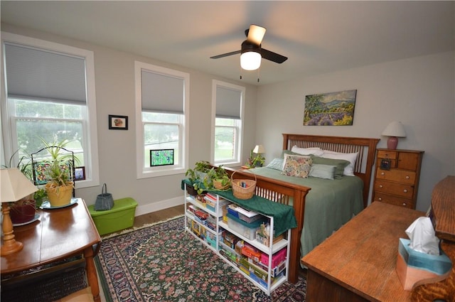 710 Cedar Ave, Central North Side, PA 15212 - bedroom featuring wood finished floors and ceiling fan