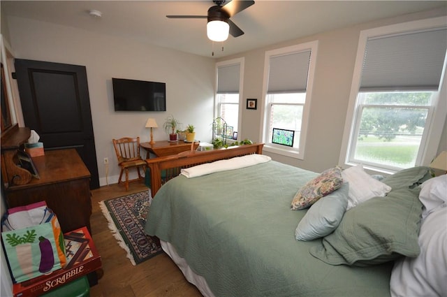 710 Cedar Ave, Central North Side, PA 15212 - bedroom featuring wood finished floors and ceiling fan
