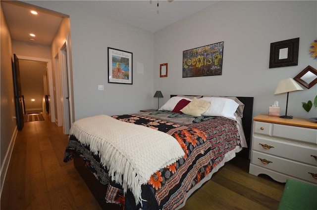 710 Cedar Ave, Central North Side, PA 15212 - bedroom with wood finished floors and recessed lighting