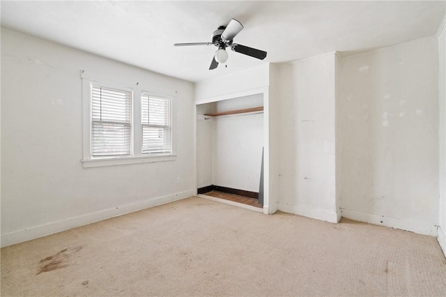 2600 Voelkel Ave, Beechview, PA 15216 - unfurnished bedroom with carpet flooring, a closet, and a ceiling fan